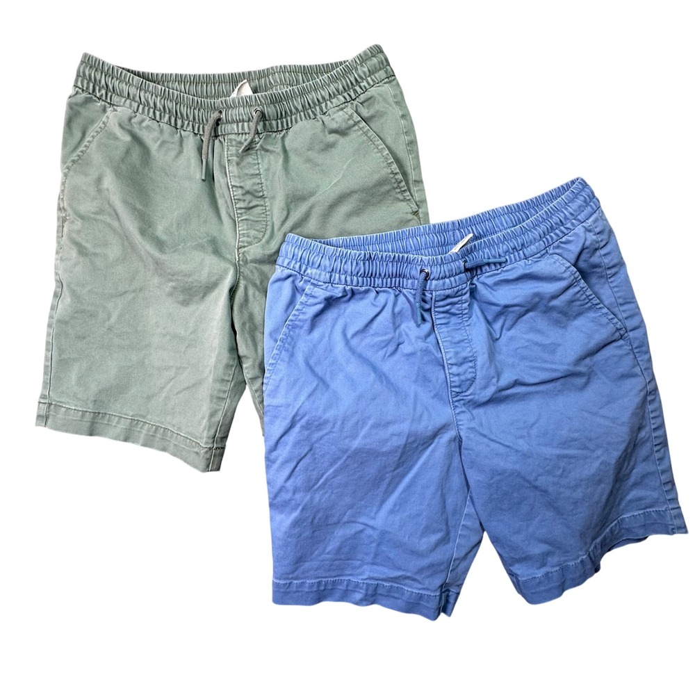 Gap Kids Pull On Shorts 2 Pack XXL 14-16 Green Blue Cotton Casual Summer